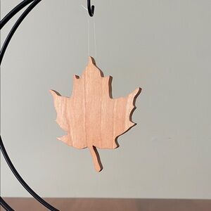 Wooden Maple Leaf Ornament